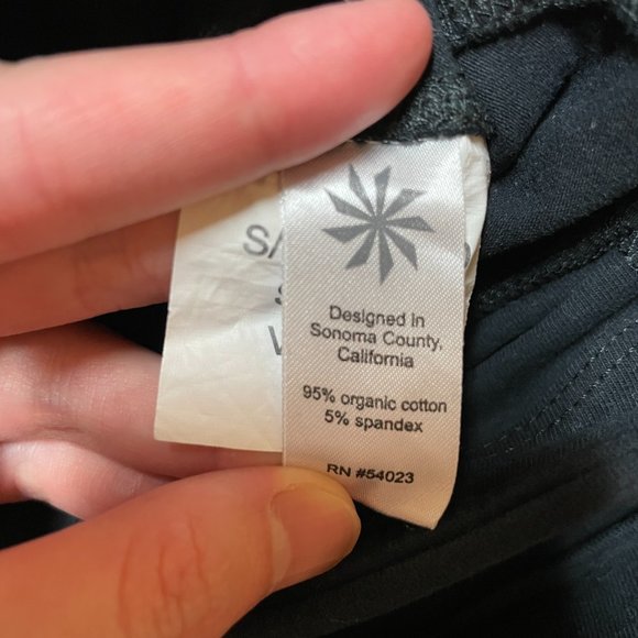 Athleta Organic Cotton Exhale 2 in 1 Tight, Yoga Pants, XXS, Great Condition - Picture 2 of 4